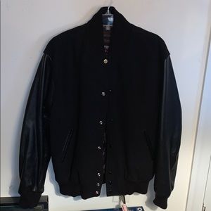 80’s Look! Steven Strauss Leather Bomber Coat